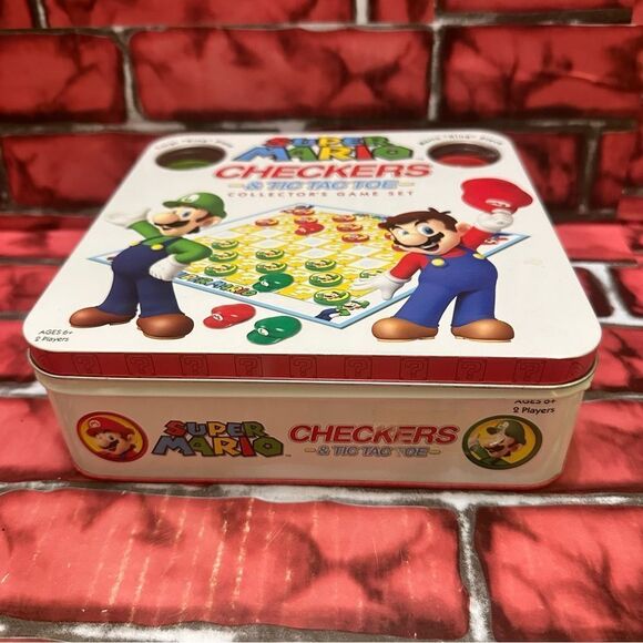 Nintendo Super Mario Checkers Tic Tac Toe Board Game - Picture 3 of 6